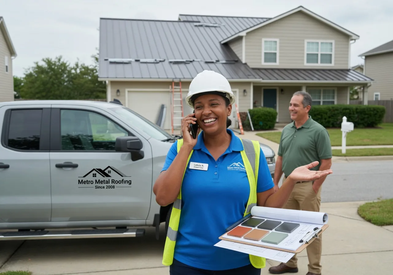 Storm Damage Metal Roof Repair in Gasburg, VA